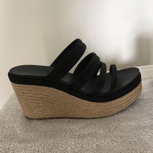 Pedro Garcia “Dante” Two Tone Espadrille Wedge